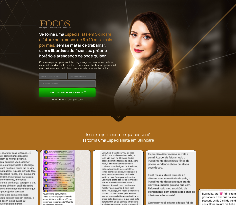 FOCOS Especialista em Skincare